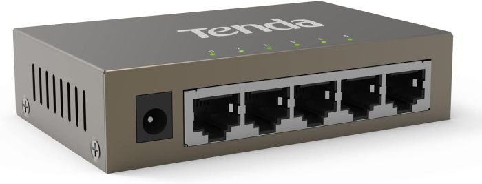 Tenda TEG1005D 5-Port Gigabit Ethernet Unmanaged Desktop Switch wall - eBuy UAE